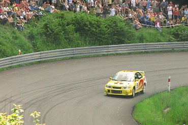 fotki z wyścigu górskiego #MitsubishiLancerEVOVII #WyścigiGórskie