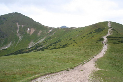 szlak na Rakoń, z lewej Wołowiec