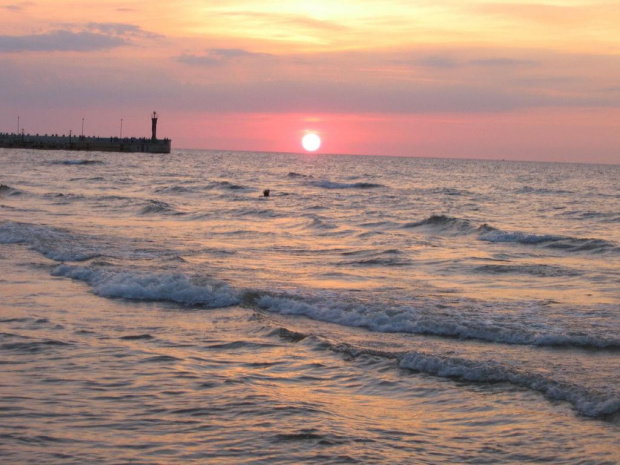 bylo ql, leba 06 #łeba #morze #ZachodSłońca