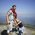 Ja z mężem- góra Choć na Słowacji.