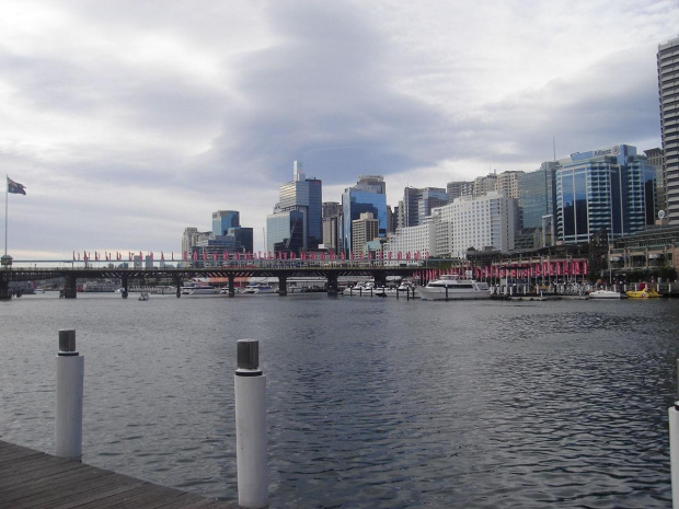 widok na Sydney od strony Darling Harbour