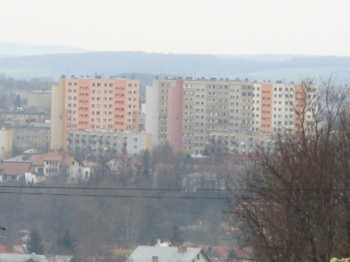 Osiedle Markiewicza w Krośnie widziane ze szczytów Krościenka Wyżnego
