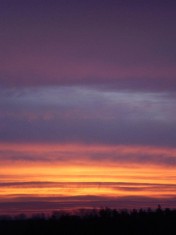 Wschód Słońca . Data : 15.01.2008