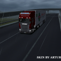 Red Scania Dragon