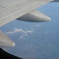 himalaje z okna samolotu