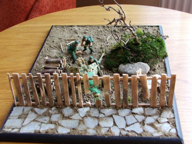 Zdjecia przedstawiające makietę Pak40 #Modelarstwo #Diorama #Pak40