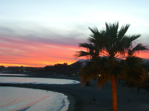 Zachód słońca w Hiszpanii.