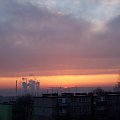 Pierwszy wiosenny zachód słońca
W tle Elektrownia Jaworzno III