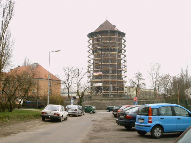 Gniezno, wieża ciśnień w remoncie