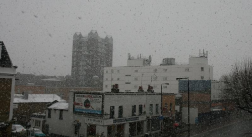 sniezyca w londynie 6 IV 2008