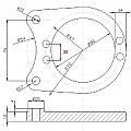 Adapter do Tarcz na przod 601