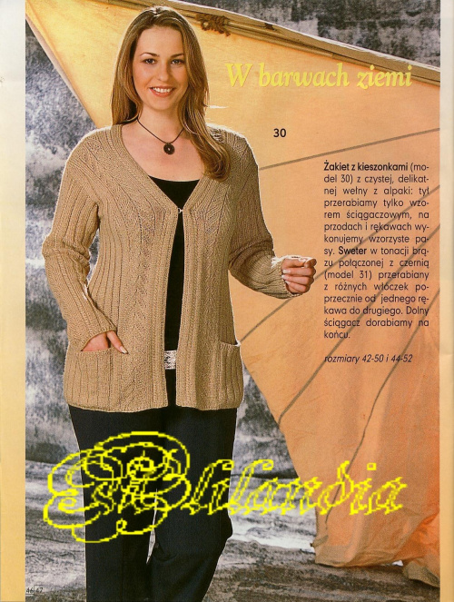 Sandra extra 2007/06 #swetry #druty #szydełko