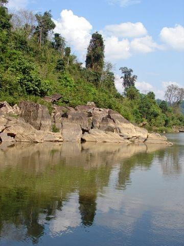 zdjęcie ze spływu kajakiem z Vang Vieng na południe