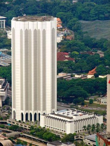 widok z wieży TV (Menara Kuala Lumpur)