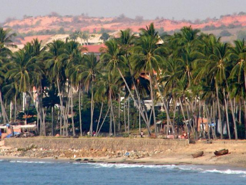 Morze południowo-chińskie i fragment wybrzeża, Mui Ne