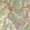 Mapka z trasy Kosarzyska - Obidza - Rogacze - Radziejowa - Niemcowa - Kosarzyska #góry