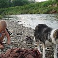 rzeka #rzeka #pies #dziecko