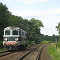 05.06.2008 (Dąbroszyn) ST43-195 jako pociąg towarowy z Poznania Franwa do Kostrzyna, dziś jako luzak gna po 16 wagonów.