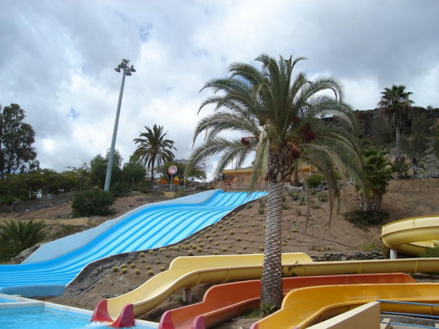 Wodne szaleństwo:) #aquapark #basen #GranCanaria #palma #zjeżdżalnie #egzotyczne #roślinki