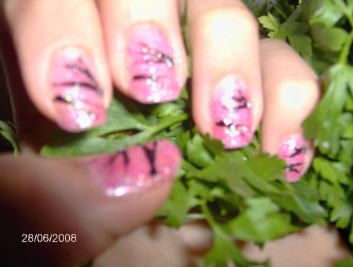 brokatowe gałązki;) #paznokcie