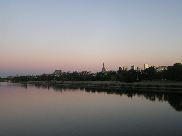 Warszawa - widok na Starówkę, Centrum i Wisłę #panorama #StareMiasto #Starówka #Warszawa