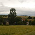 Panorama - Sławniowice gmina Głuchołazy, w tle Sudety #Sudety #Sławniowice #GrossKunzendorf #panorama #Opolskie #PrzedgórzeSudeckie #chmury #lato