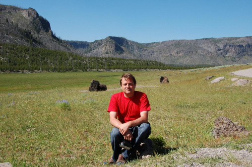 szczypta odwagi: usiąść w czerwonej płachcie przed bizonami