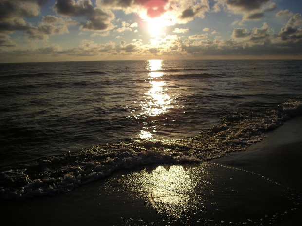#morze #WschódSłońca #Władysławowo #plaża