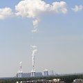 Elektrownia Bełchatów data wyk. 05.07.2008 - rano #DymyNad #elektrownia #krajobraz #NaszeŻycie #OchronaŚrodowiska #przemysł #technika #WidokZOkna #ZdrowePowietrze #ZmianyKlimatu