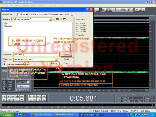 Screny z Adobe Audition #SAA