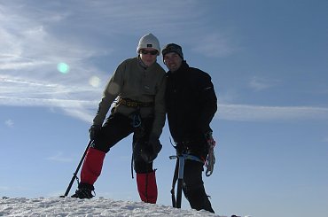 Na szczycie Wiessmies #wakacje #góry #Alpy #lodowiec #treking #Szwajcaria #Weissmies