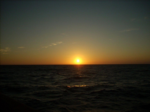 zachód słońca nad morzem 3 #ZachódSłońca #morze #widoki #słońce