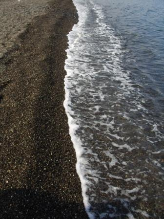 Santorini, plaża w Kamari