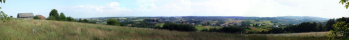Pułanki - Panorama ~180* - widok na Glinik Dolny #pułanki #panorama #wieś