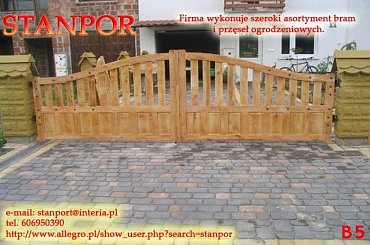 ... #Stanpor #bramy #ogrodzenia #furtka #drewniana #ZakładStolarski #sochy #StalowaWola #WyrobyZDrewna