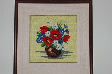 Bukiet 2 #hafty #bukiet #kompozycja #pole #kwiaty