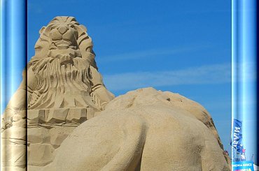 Dla wszystkich którzy nie mogli obejrzeć rzeżb w piasku w Gdańsku-Stogach #RzeżbyWPiasku #plaża #lwy