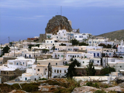 Amorgos, widok na Chora