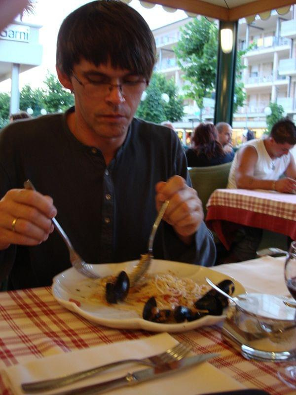 w Ristorante Marco...Krzyś i spaghetti alla vongole