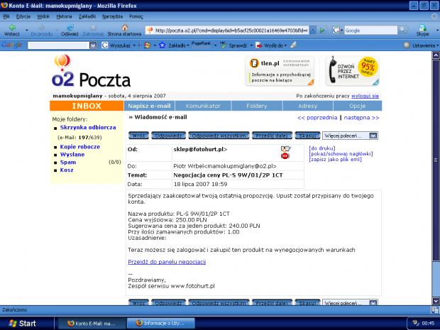 negocjacja ceny z fotohurt.pl