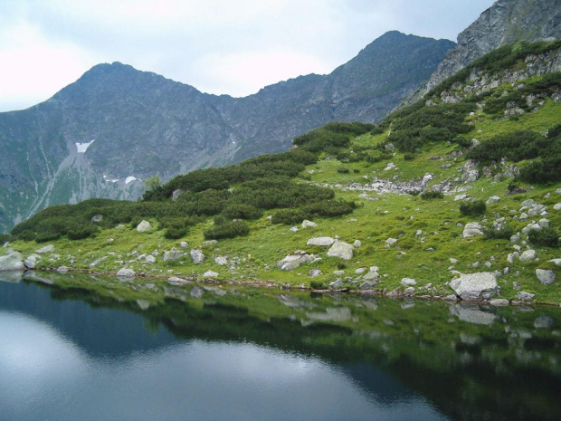 Widok na Pośredni Staw Rohacki #Tatry