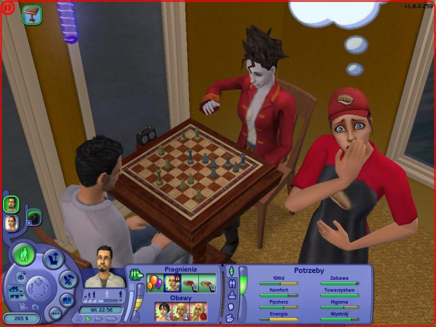 Co się stało ?? Tu chodziło o dziwaczną lampę. :P #Sims2 #Zwierzaki