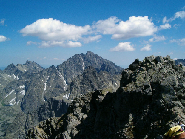 Gierlach, na pierwszy planie szczyt Rysów 2.503 m npm #Tatry