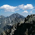 Gierlach, na pierwszy planie szczyt Rysów 2.503 m npm #Tatry