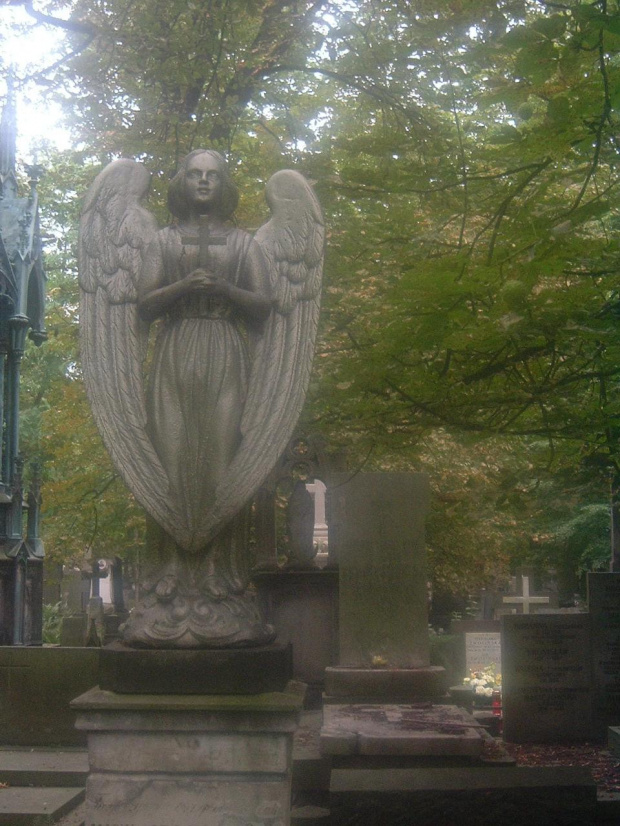 Anioł czuwający nad cmentarzem