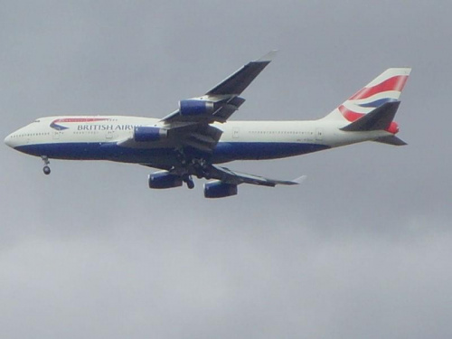 British Airways ladujacy na Heathrow #samolot #BritishAirways #Heathrow #LadowanieBoeing