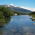 wypływ z Zielonego Stawu, w tle Tatry Bielskie #Tatry