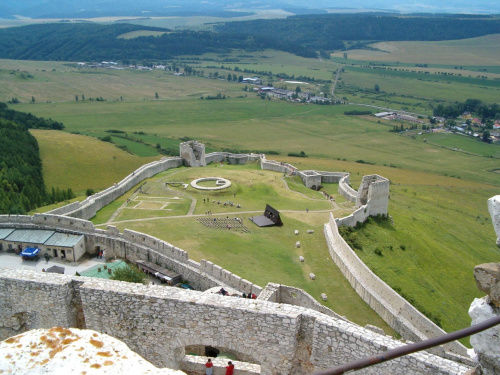 Spiski Hrad - widok z wieży #Słowacja