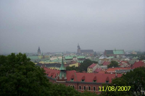 Widok z wieży Katedralnej na Wawelu