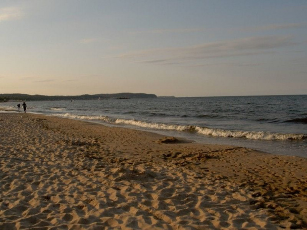 spacer plażą-wieczorową porą::))